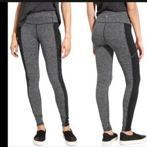 Athleta Leggings Metro Drifter Zip Pocket High Rise Herringbone Size Small